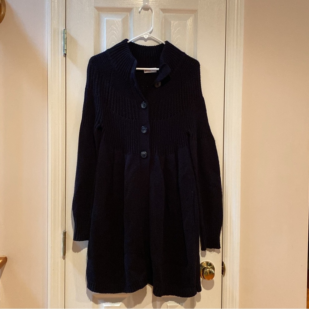 XS Maternity Old Navy Long Black Heavy Sweater